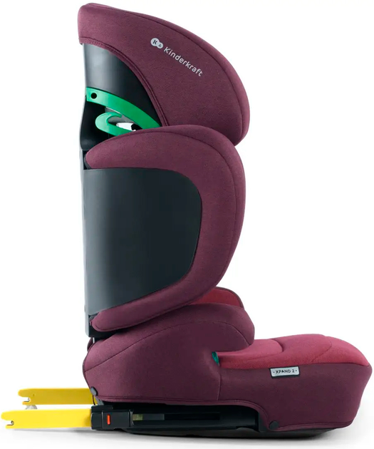 Fotelik samochodowy Kinderkraft Xpand 2 i-Size Cherry Pearl (KCXPAN02RED0000) - obraz 3