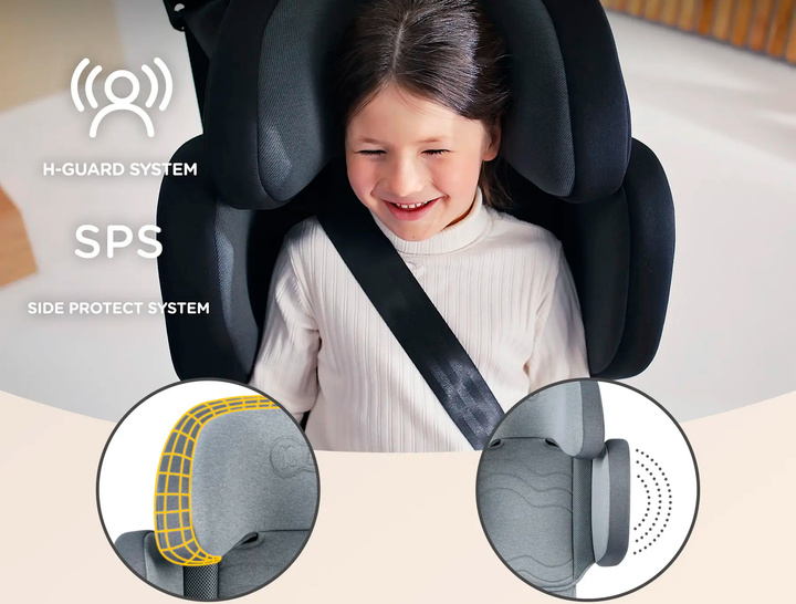 Fotelik samochodowy Kinderkraft Xpand 2 i-Size Rocket Grey (KCXPAN02GRY0000) - obraz 10