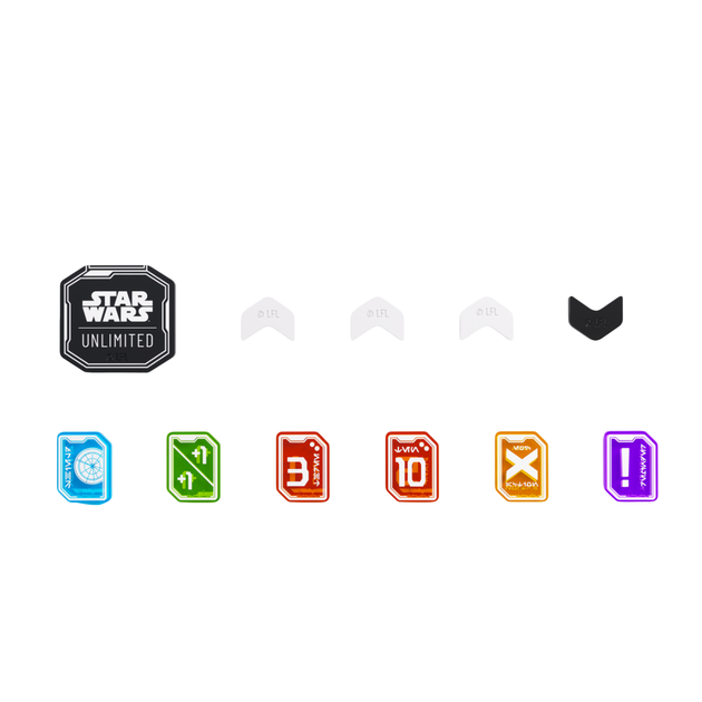 Набір з 55 тематичних жетонів для гри Gamegenic: Star Wars Unlimited Card Game - Premium Tokens Pro GGS60159ML (4251715417799) - зображення 7