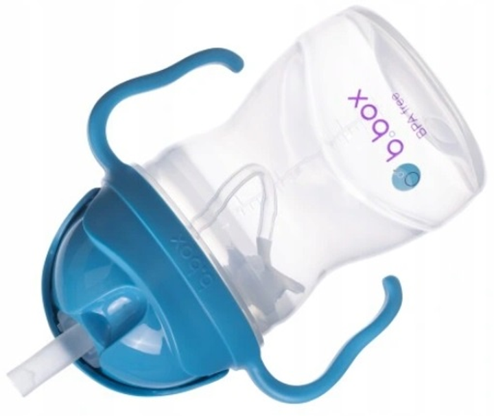 Innowacyjny kubek-bidon B.box z obciążoną słomką Kobaltowy 240 ml (9353965005087) - obraz 4