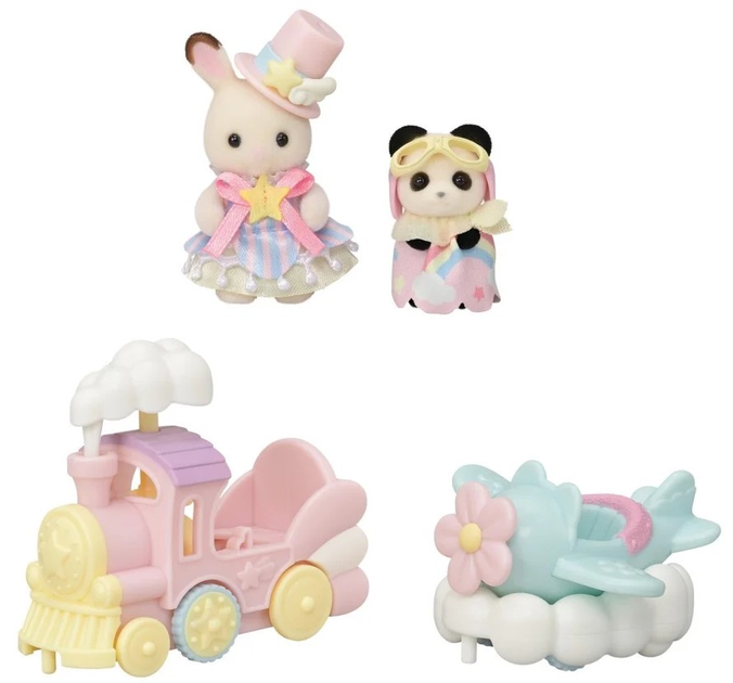 Zestaw Sylvanian Families Zabawne pojazdy w parku rozrywki SLV5819 (5054131058190) - obraz 2