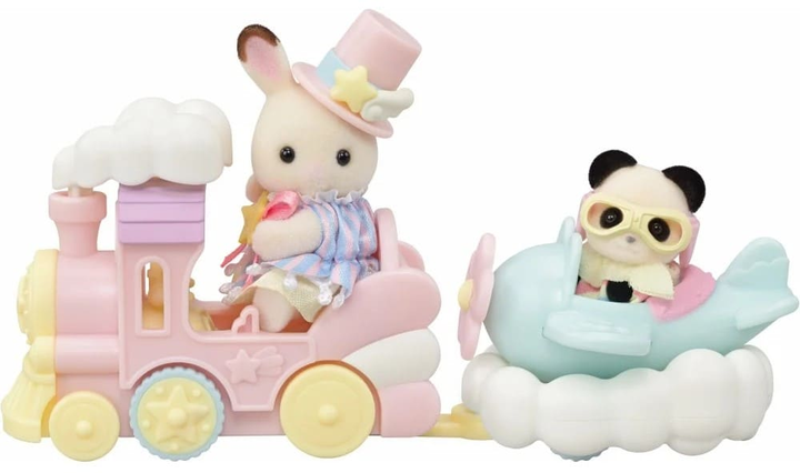 Zestaw Sylvanian Families Zabawne pojazdy w parku rozrywki SLV5819 (5054131058190) - obraz 3