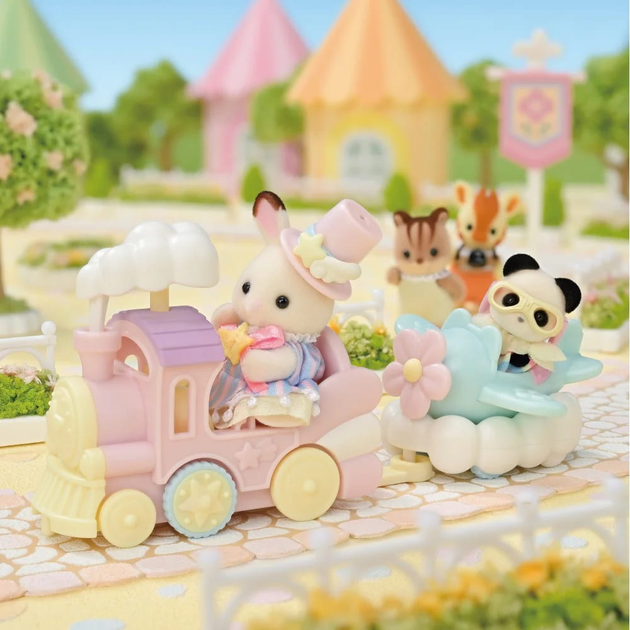 Zestaw Sylvanian Families Zabawne pojazdy w parku rozrywki SLV5819 (5054131058190) - obraz 6