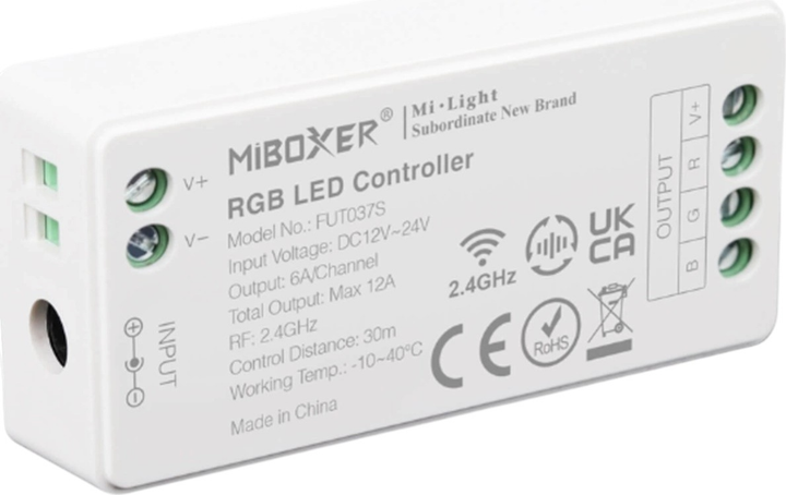 Inteligentny ściemniacz LED RGB Miboxer ML-FUT037S 2.4G/Wi-Fi (6970602181725) - obraz 2