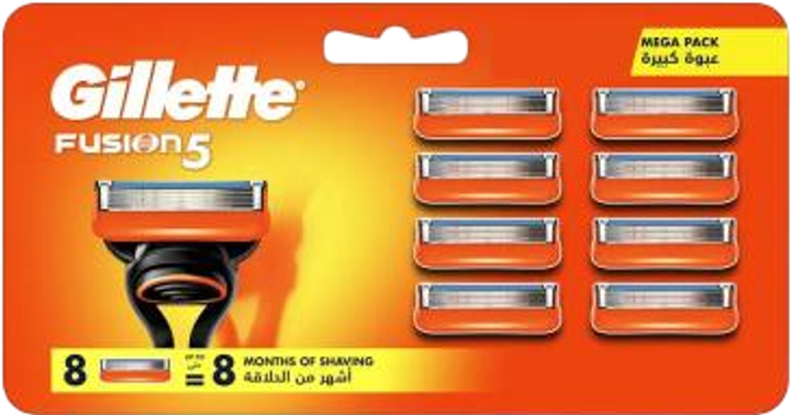 Zestaw wkładów do maszynek Gillette Fusion5 8 szt (ZES7702018609864) - obraz 1