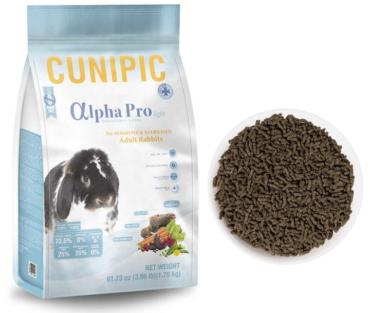 Karma dla gryzoni Cunipic Alpha Pro Adult Rabbits Light 1.75 kg (8437020409483) - obraz 2