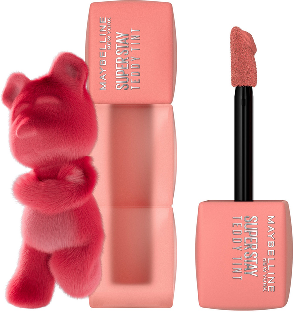 Стійка матова помада-тінт для губ Maybelline New York Super Stay Teddy Tint 10 Current mood 5 мл (30144309) - зображення 1