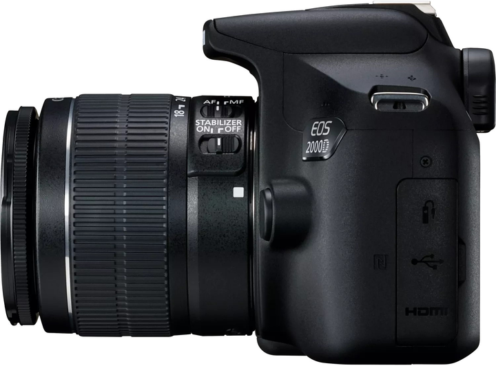 Фотоапарат Canon EOS 2000D + EF-S 18-55 IS II + Сумка SB130 + Карта памʼяті 16 ГБ (2728C013) - зображення 5
