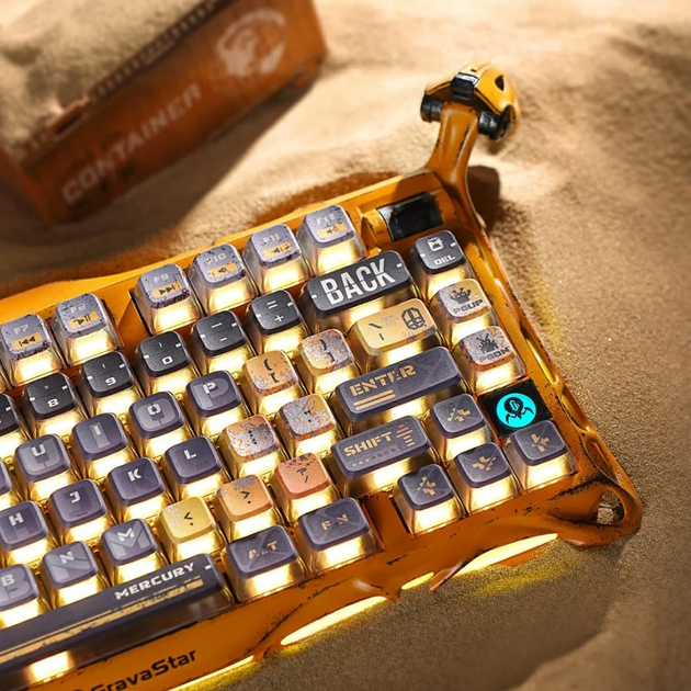 Клавиатура GRAVASTAR Mercury K1 Pro Special Edition Battle-Worn Yellow - Фото 6 Клавиатура GRAVASTAR Mercury K1 Pro Special Edition Battle-Worn Yellow - изображение 6