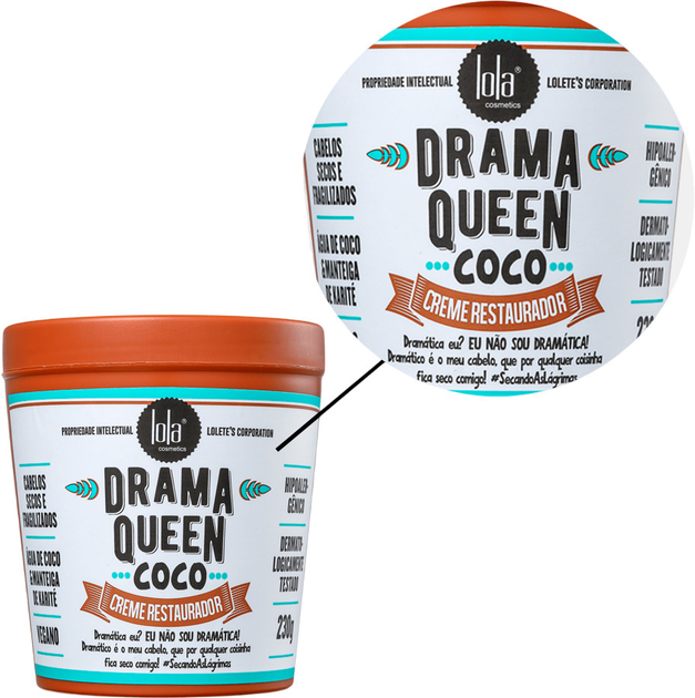 Maska do włosów Lola Cosmetics Drama Queen Coco do regeneracji 230 ml (7899572810727) - obraz 4