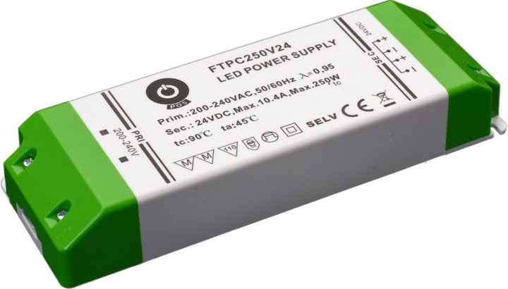 Zasilacz POS LED Driver 24V, 10.4A, 249.6W (FTPC250V24) (5902135124758) - obraz 1