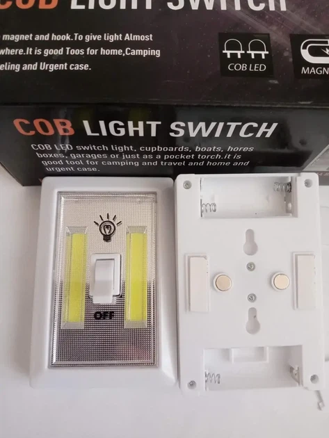 Светодиодный светильник с регулятор яркости COB light switch на батарейках Фонарь-ночник - Фото 3 Светодиодный светильник с регулятор яркости COB light switch на батарейках Фонарь-ночник - изображение 3