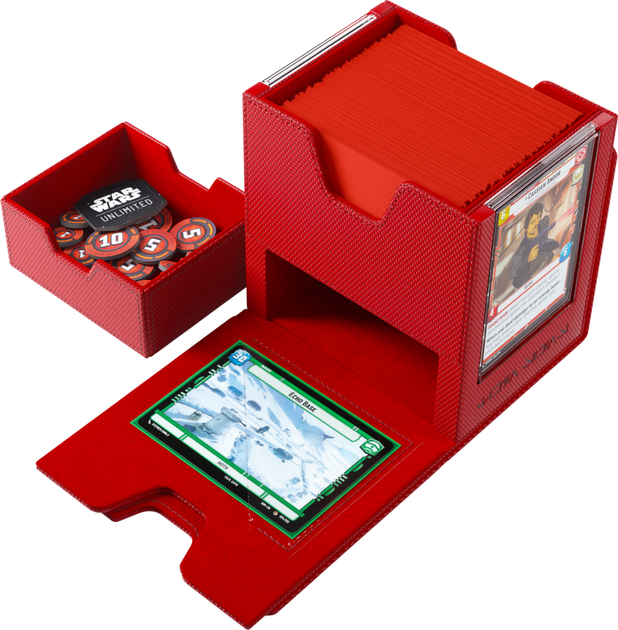 Коробка для карток Gamegenic: Star Wars Unlimited Card Game - Twin Suns Deck Pod - Red GGS20222ML (4251715417553) - зображення 5