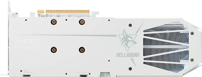 Karta graficzna Powercolor PCI-Ex Radeon RX 9060 XT Hellhound Spectral White 16GB GDDR6 (128bit) (3310/20000) (HDMI, 2 x DisplayPort) (RX9060XT 16G-L/OC/WHITE) - obraz 4
