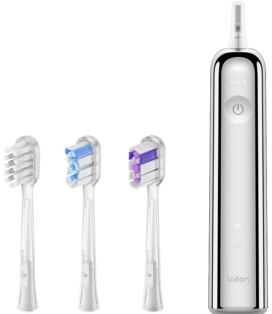 Elektryczna szczoteczka do zębów Laifen Wave Stainless Steel Srebrna - obraz 2