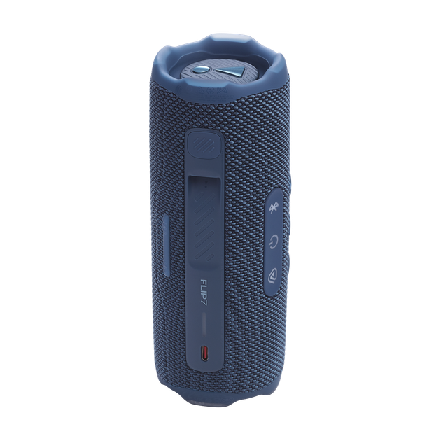 Акустическая система портативная JBL серии Flip 7 Blue (JBLFLIP7BLU), двухполосная, 35 Вт (25+10), 60 Гц – 20 кГц, Bluetooth 5.4, 14 часов автономн. работы, USB-Type C,IP67, синий - изображение 4