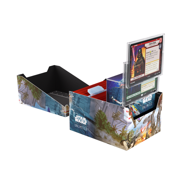 Pudełko na karty Gamegenic: Star Wars Unlimited Card Game - Twin Suns Soft Crate - Battle of Scarif GGS25143ML (4251715417508) - obraz 8