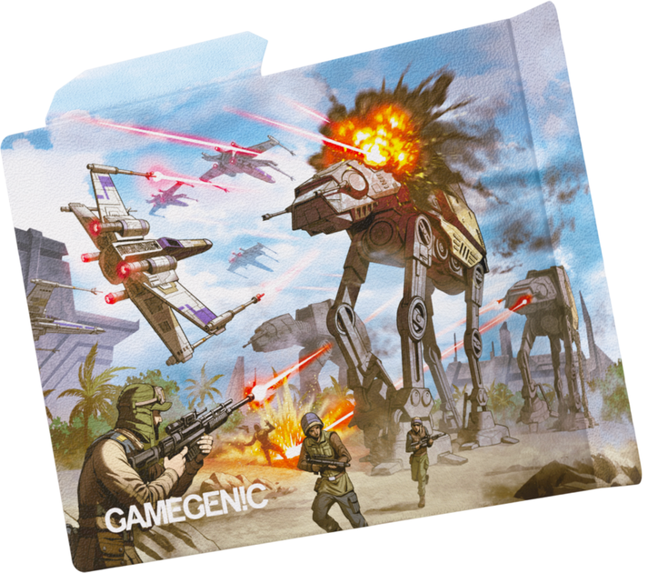 Pudełko na karty Gamegenic: Star Wars Unlimited Card Game - Twin Suns Soft Crate - Battle of Scarif GGS25143ML (4251715417508) - obraz 13