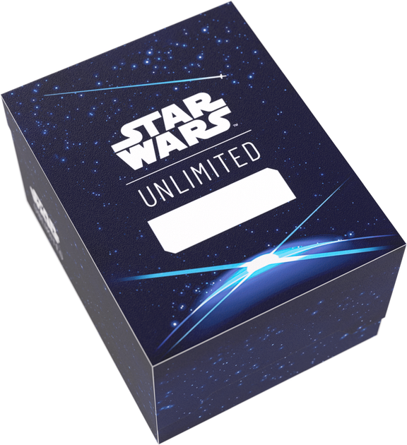 Pudełko na karty Gamegenic: Star Wars Unlimited Card Game - Twin Suns Soft Crate - Card Back Blue GGS25145ML (4251715417607) - obraz 1