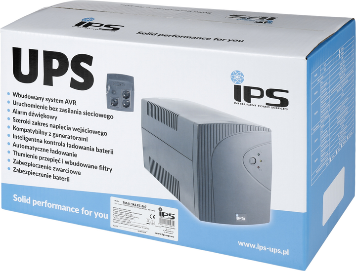 UPS IPS TM-LI-1k2-PC-2x7 1200VA/720W (5902135114810) - obraz 4