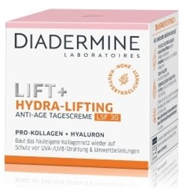 Крем для обличчя Diadermine Lift+ Hydra-Lifting антивіковий Spf 30 денний 50 мл (4015100202168) - зображення 2