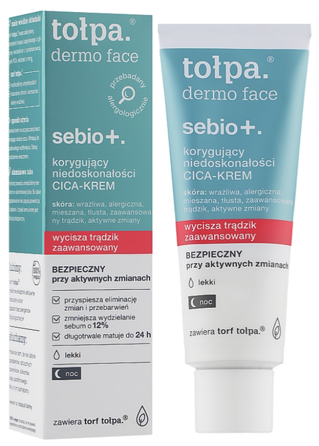Крем для обличчя Tolpa Sebio+ проти недосконалостей 40 мл (5902719414886) - зображення 2