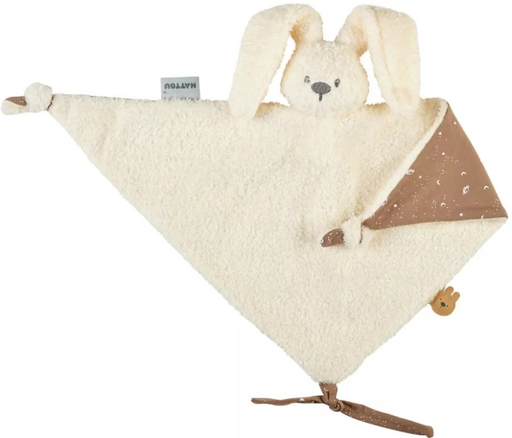 М'яка іграшка Nattou Maxi Lapidou Teddy світиться в темряві 65 x 40 см Ванільна (875868) (5414673875868) - зображення 1