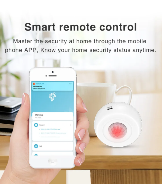 Датчик руху + освітлення WiFi, живлення від USB, Tuya, Smart life, - зображення 5