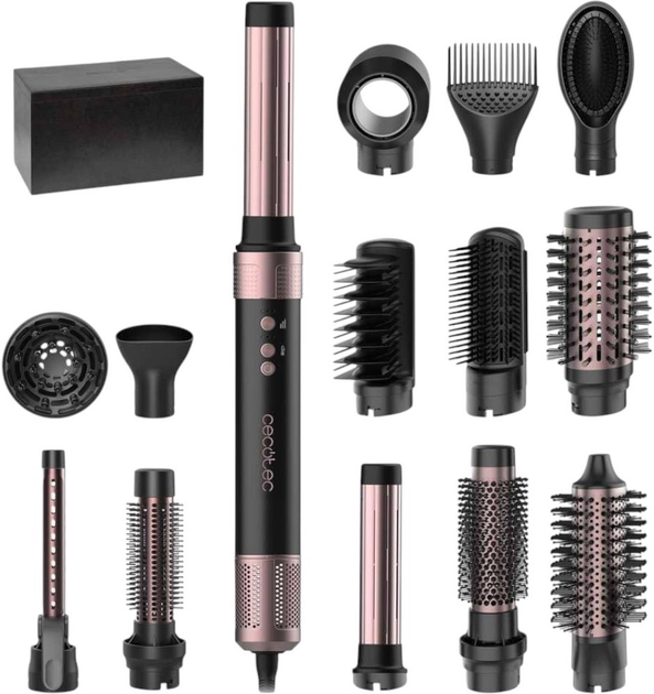Styler Cecotec CeramicCare 14w1 AirGlam Black - obraz 1