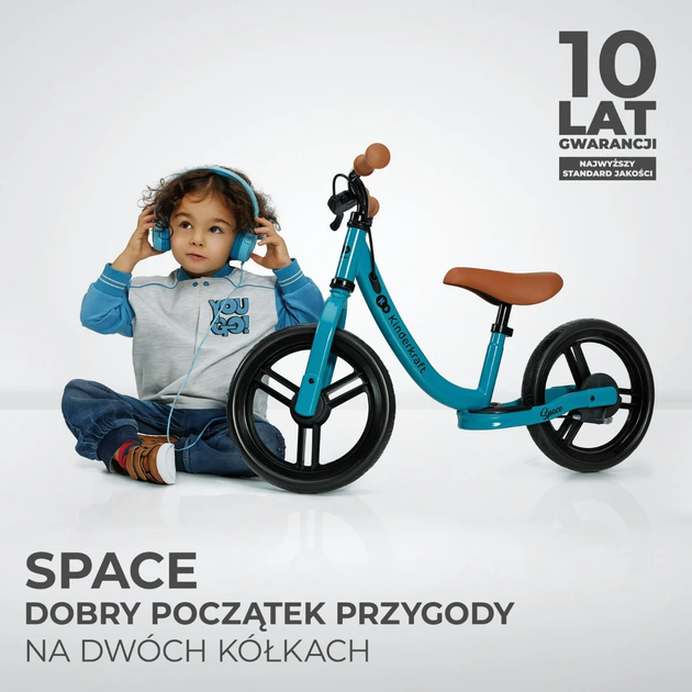 Rowerek biegowy Kinderkraft Space Deep Blue (KRSPAC23BLU0000) - obraz 7