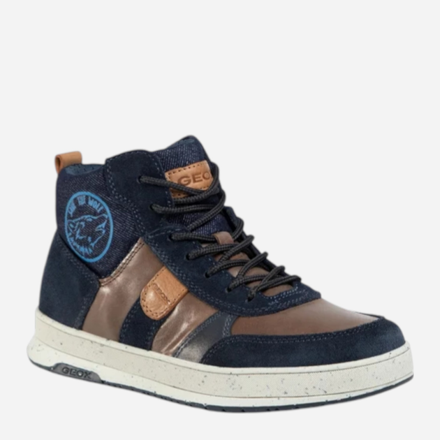 Sneakersy chłopięce za kostkę Geox J04CXD0CL22-C6MF4 34 Ciemnogranatowe (8054730803235) - obraz 2