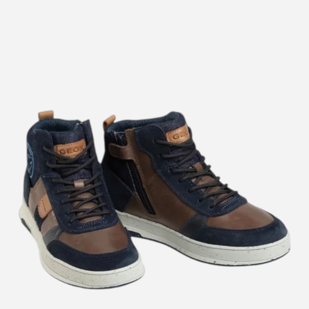 Sneakersy chłopięce za kostkę Geox J04CXD0CL22-C6MF4 34 Ciemnogranatowe (8054730803235) - obraz 3