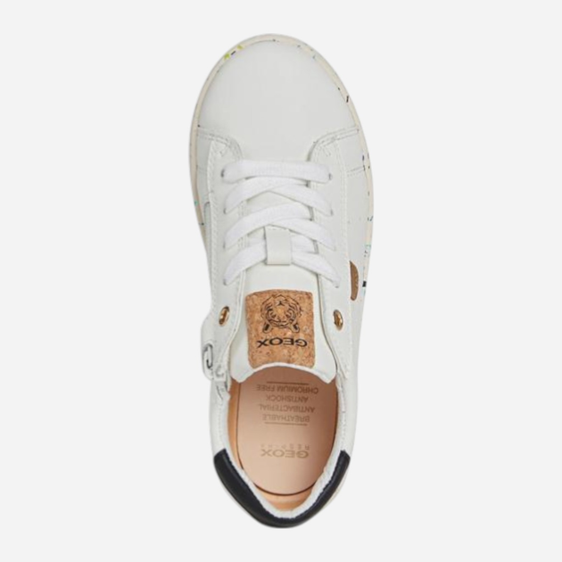Sneakersy dla dziewczynki Geox J26EUA0002H-C1000 33 Białe (8050036848369) - obraz 4
