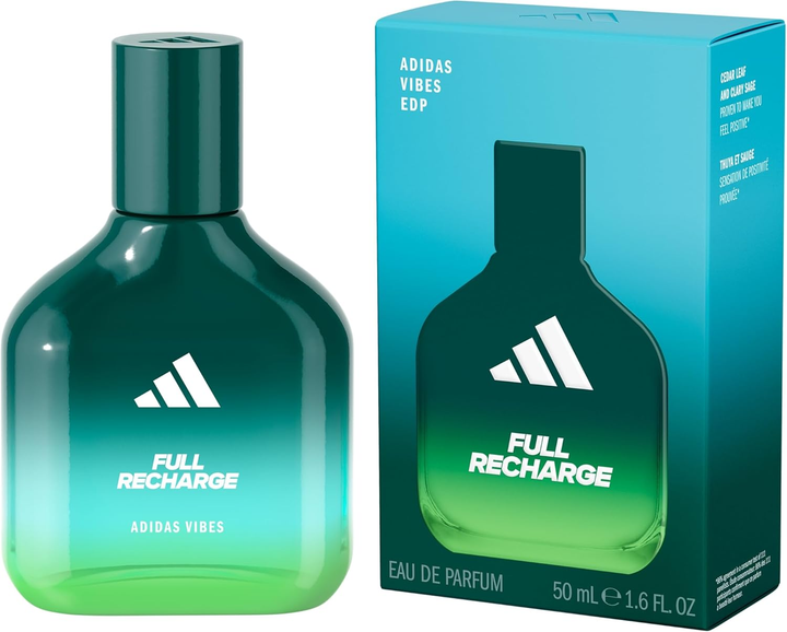 Woda perfumowana unisex Adidas Vibes Full Recharge 50 ml (3616305447098) - obraz 1