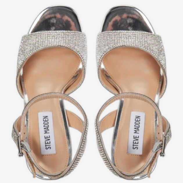 Sandały damskie Steve Madden Transpire SM11002901 37 Srebrne (8720857311648) - obraz 5