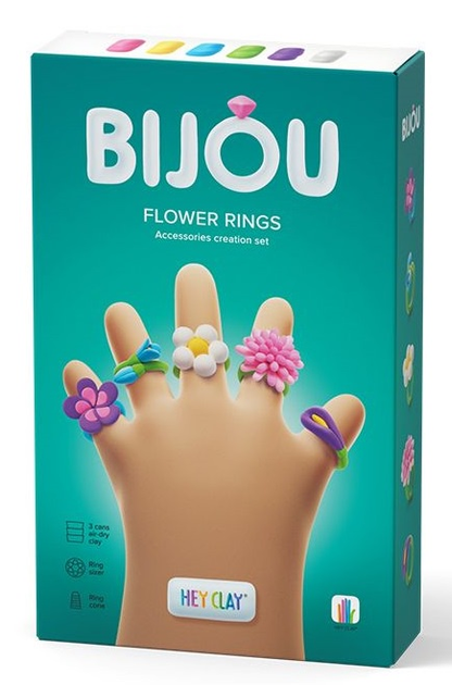 Пластична маса Hey Clay Bijou – Квіткові персні HCL31001CEE (5904754607124) - зображення 1