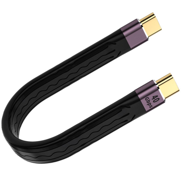 Кабель Type-C male to male 40 Gbps для синхронізації даних та зарядки Addap UC2UC-01, 100Вт, USB 4.0 - Фото 1 Кабель Type-C male to male 40 Gbps для синхронізації даних та зарядки Addap UC2UC-01, 100Вт, USB 4.0 - изображение 1
