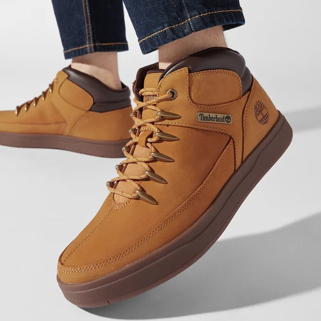 Botki męskie skórzane sznurowane Timberland Davis Square TB0A1UZV7541 42 (8.5US) 26.5 cm Pomarańczowe (0191931892250) - obraz 2