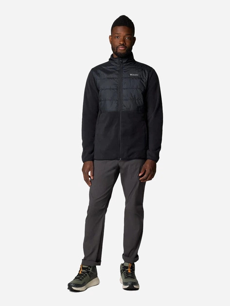 Толстовка на флісі, на блискавці чоловіча Columbia Basin Butte FZ Fleece II 2101761010 XL Чорна (195981338218) - зображення 3