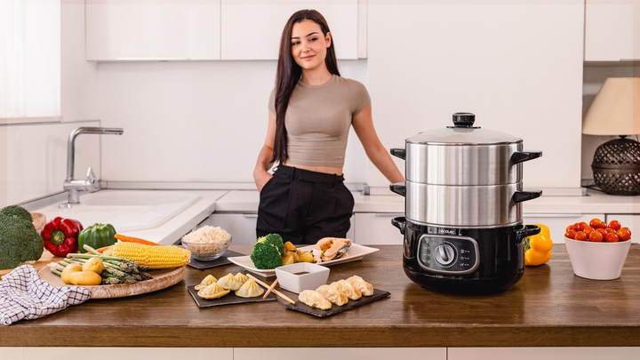 Parowar Cecotec Vapovita SteelPot Czarny (A01_EU01_100072) - obraz 9