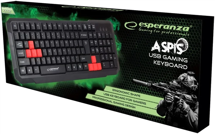 Клавіатура Esperanza EGK102 USB Red (EGK102RUA) - изображение 6
