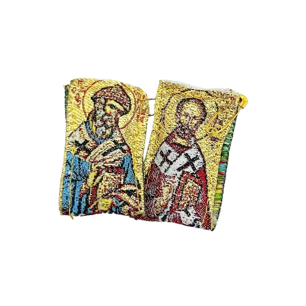 Ладанка Святой Спиридон и Николай Чудотворец - Фото 1 Ладанка Святой Спиридон и Николай Чудотворец - изображение 1