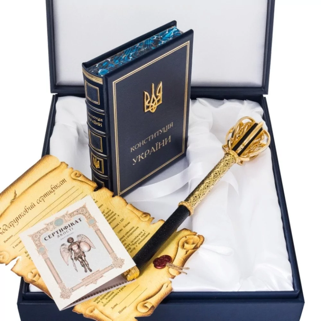 Подарочный набор из книги "Конституция Украины" и булавы - Фото 6 Подарочный набор из книги "Конституция Украины" и булавы - изображение 6