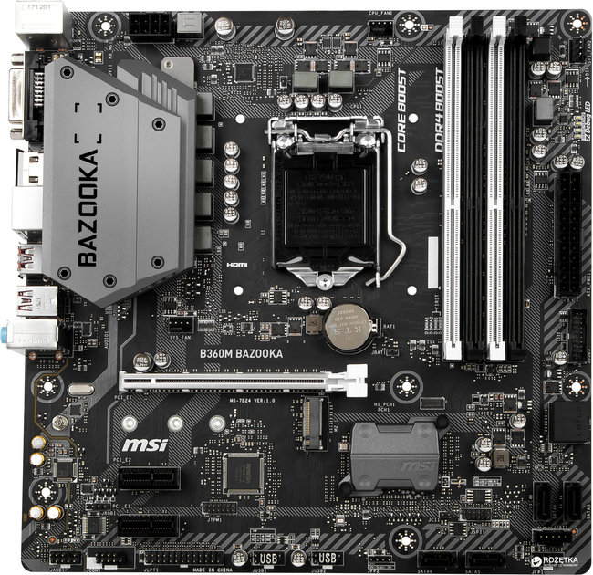 Материнская плата MSI B360M Bazooka (s1151, Intel B360, PCI-Ex16 ...