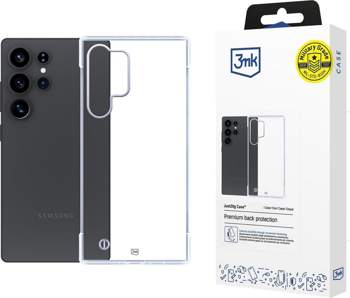 Панель 3MK Just20g Clear Case для Samsung Galaxy S25 Ultra Transparent (5903108629010) - зображення 1