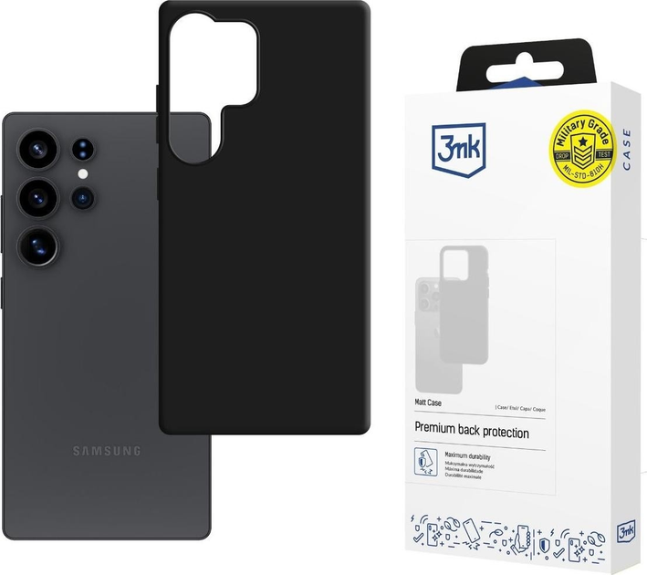 Etui 3MK Matt Case do Samsung Galaxy S25 Ultra Black (5903108611749) - obraz 1
