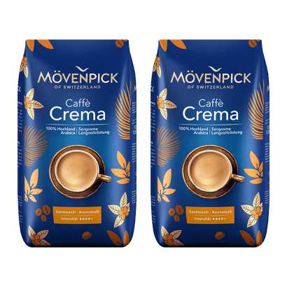 Набір Кава Мелена 2шт Movenpick Caffe Crema 500g - Фото 1 Набір Кава Мелена 2шт Movenpick Caffe Crema 500g - зображення 1