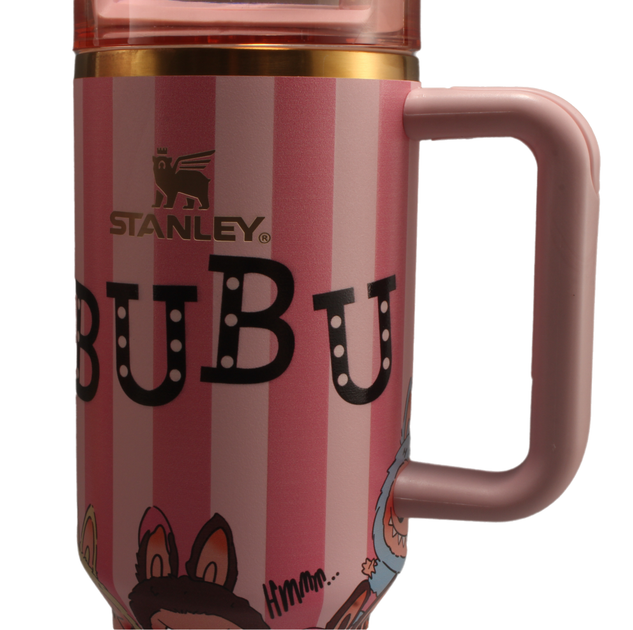 Термос термочашка Stanley Quencher H2.0 Tumbler з нержавіючої сталі 1,18 л Labubu Pink KT6007867 - зображення 3