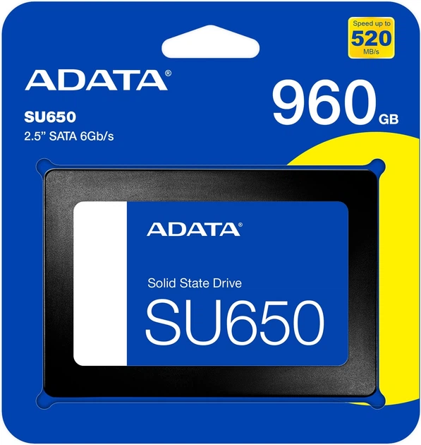Dysk SSD ADATA Ultimate SU650 960GB 2.5" SATA III 3D NAND TLC (ASU650SS-960GT-R) - obraz 5