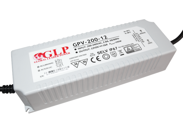 Блок живлення GLP LED 12V/16A CV GPV-200-12 (5902135120590) - зображення 1